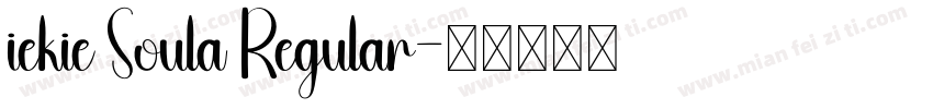 iekie Soula Regular字体转换
